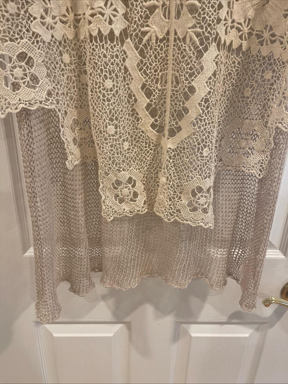 Free People Cream Crochet Lace Tunic - Picture 2 of 3